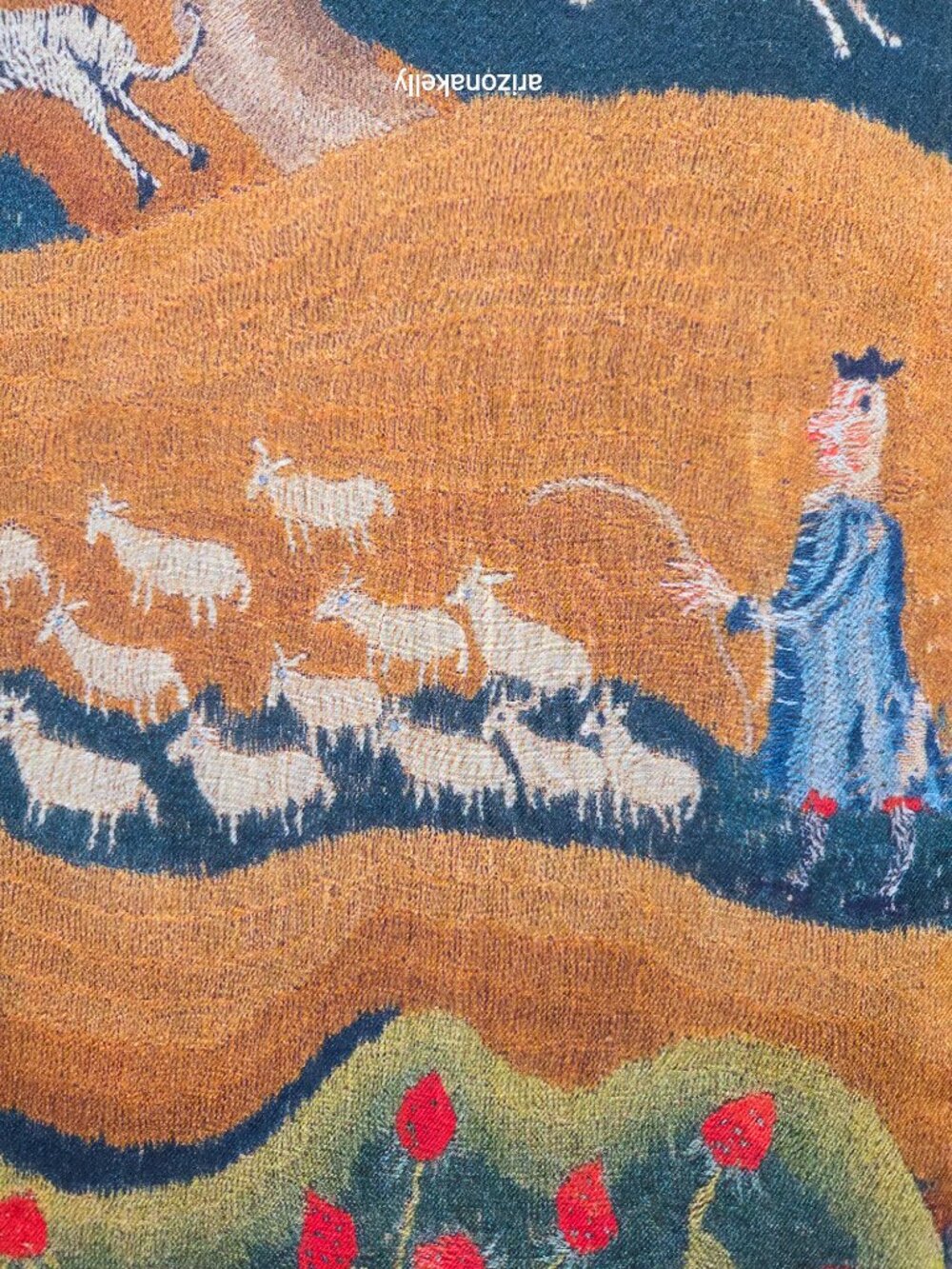 NWT The Met Modal Cashmere Scarf American Folk Art Museum - Picture 9 of 15